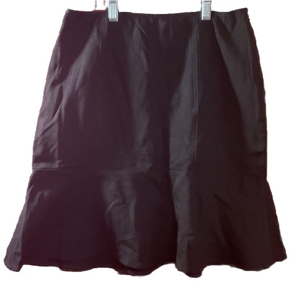 White‎ House Black Market WHBM Black Fit and Flare Skirt Size 6